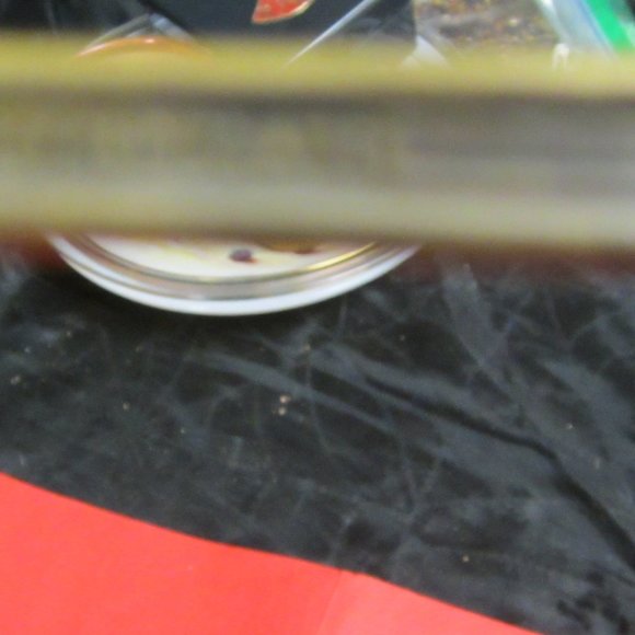 EARLY 1900'S SHEFFIELD PLATE COLD MEAT FORK W/GOLD TONE & ETCH OF HEART & FLOWER - Picture 9 of 9